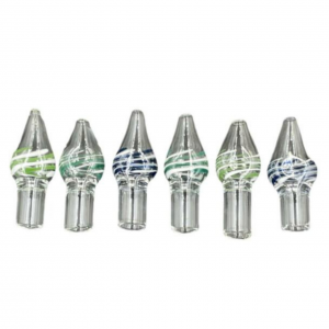 2.5" Flat Twisted Art Color Chillum Hand Pipe (Assorted Colors) (Pack of 6) [JA468]